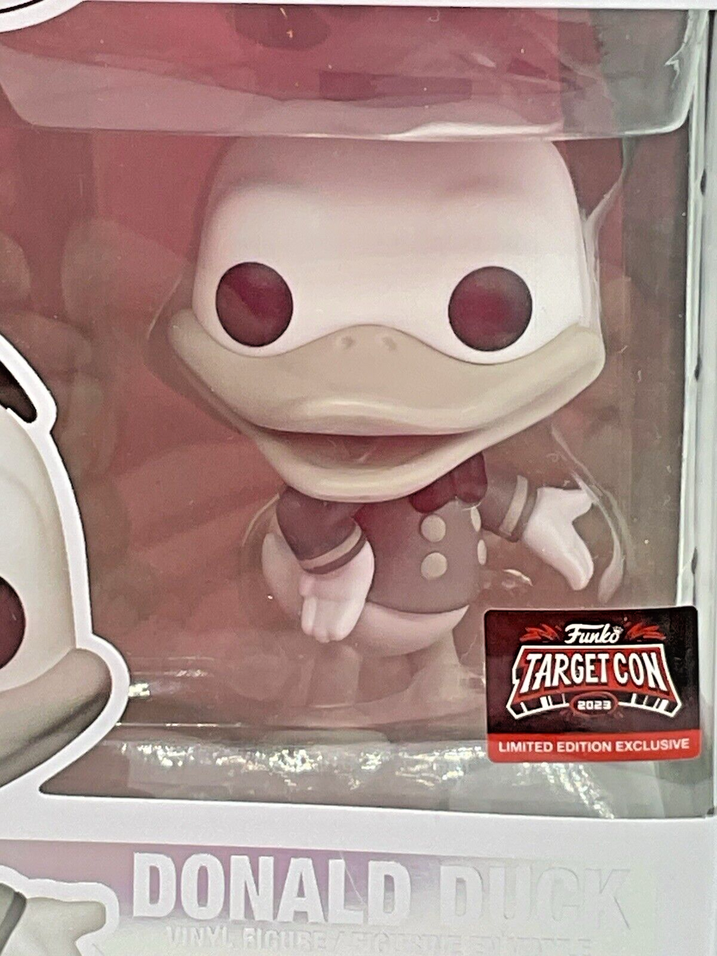Donald Duck Pop #1309 Disney 100 Funko Target Con 2023 Vaulted in Protector