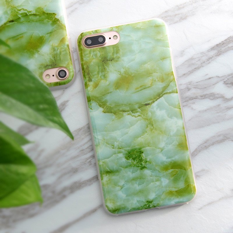 iPhone Case 6/6S, 6 Plus, 7, 7 Plus Natural Green Granite
