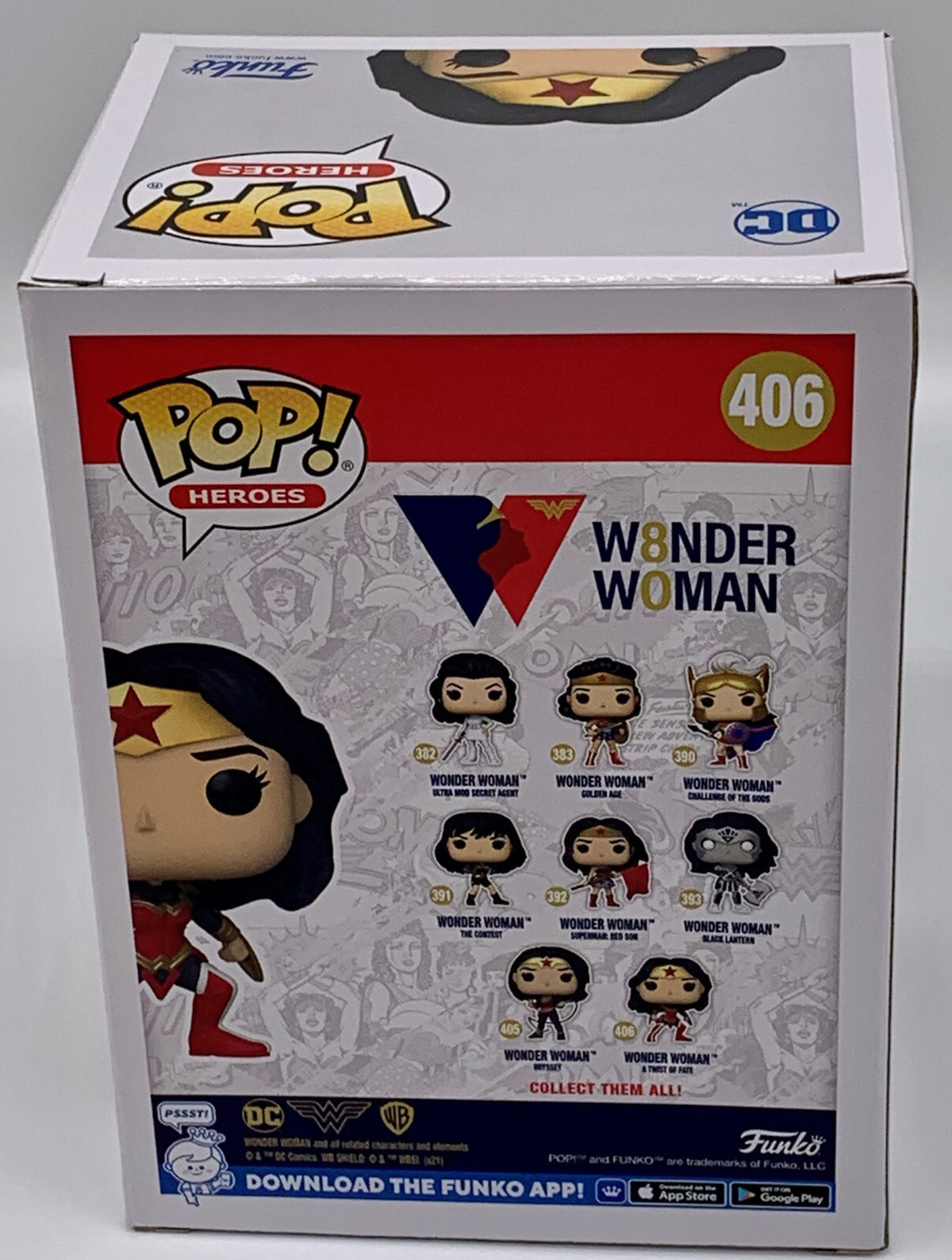 Wonder Woman Pop #406 A Twist Of Fate 80th Anniversary Funko Pop Heroes