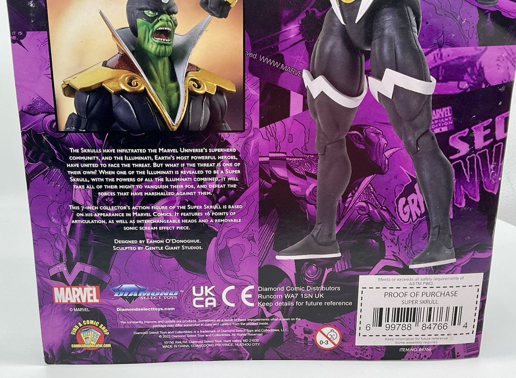 Marvel Select Super Skrull Action Figure with Accessories Diamond Select Toys 7"