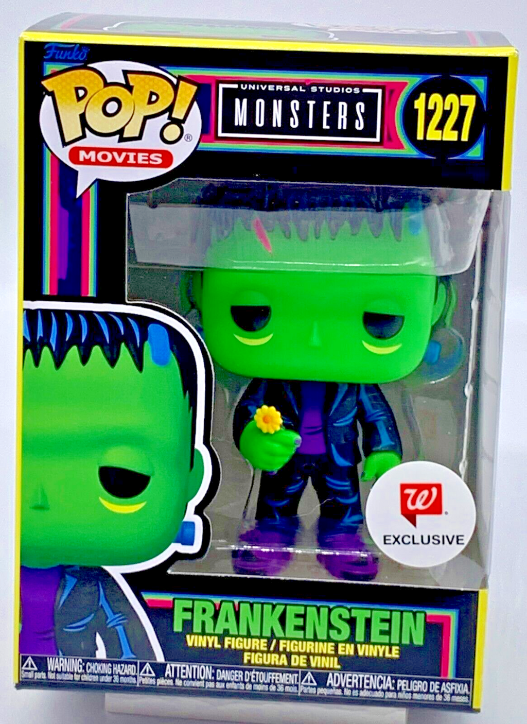 Frankenstein Pop #1227 Black Light Universal Studios Monsters Funko Pop Walgreen