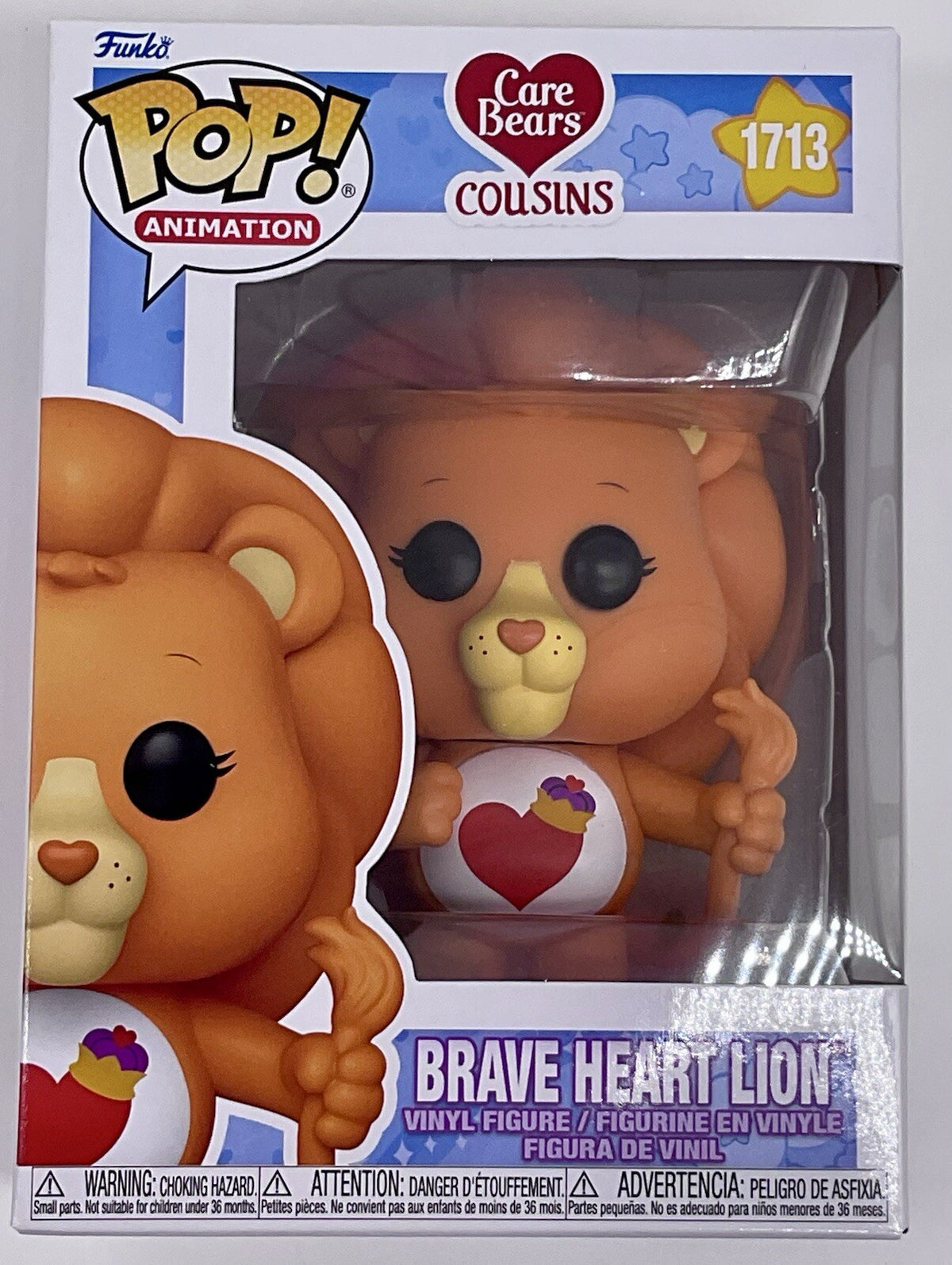 Brave Heart Lion Pop #1713 Care Bears Cousins Funko Pop Animation 2024