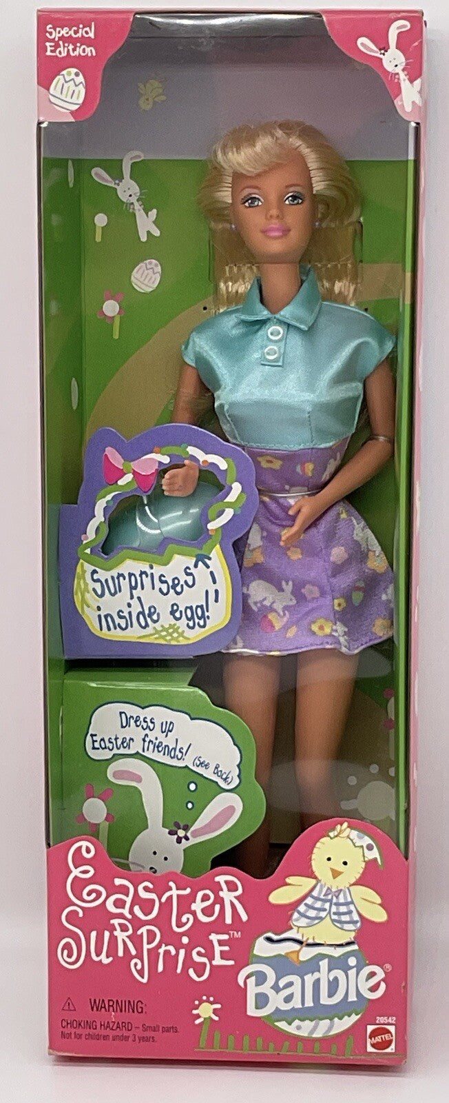 Easter Surprise Barbie Special Edition 1998 Never Removed from Box Mattel