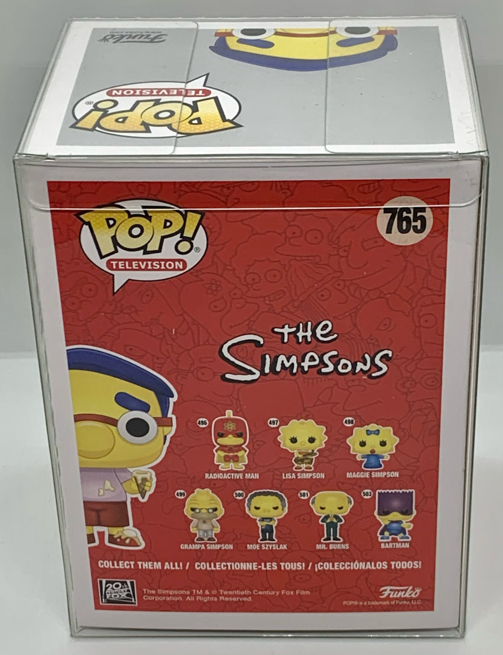 Milhouse Pop #765 The Simpsons 2020 ECCC Spring Convention Exclusive Vaulted