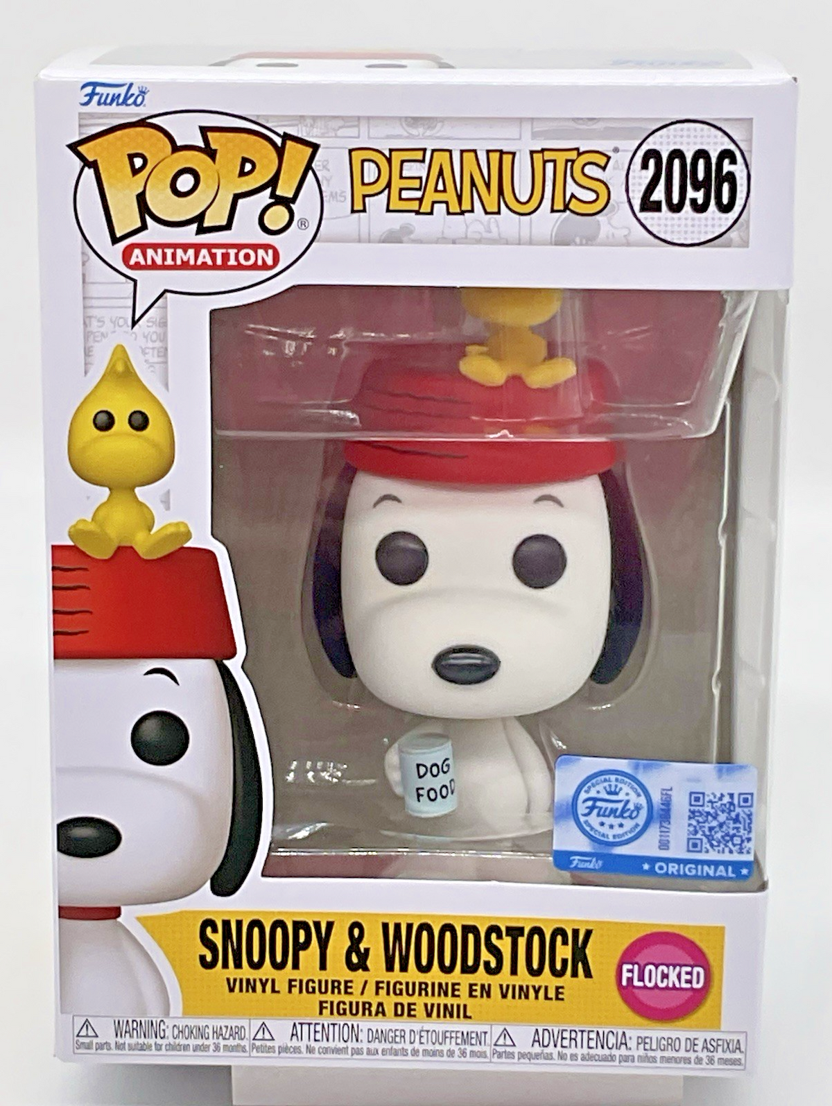 Peanuts Snoopy & Woodstock Pop #2096 Flocked Peanuts Funko Exclusive 2025