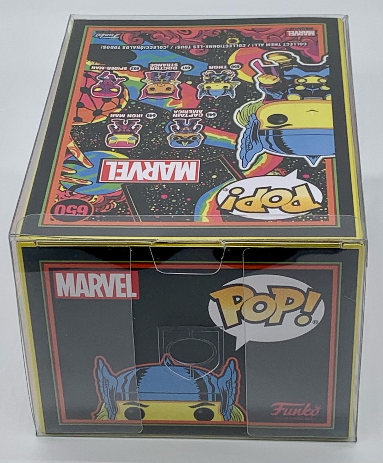 Thor Pop #650 Marvel Funko Pop Target Exclusive Blacklight 2020 in Pop Protector