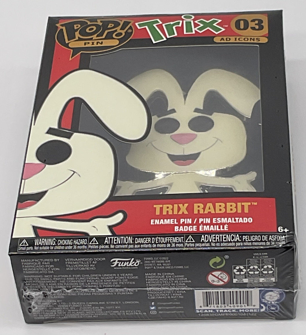 Trix Rabbit Pop Pin #03 Funko Ad Icons Large Enamel Pin 2022 Trix the Rabbit
