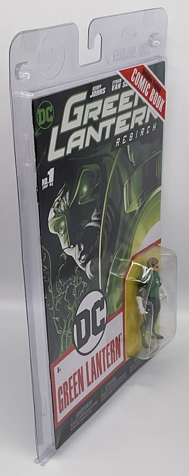 Green Lantern Figure and Comic Book Rebirth #1 Of 6 - 3 in. Figure McFarlane Toy