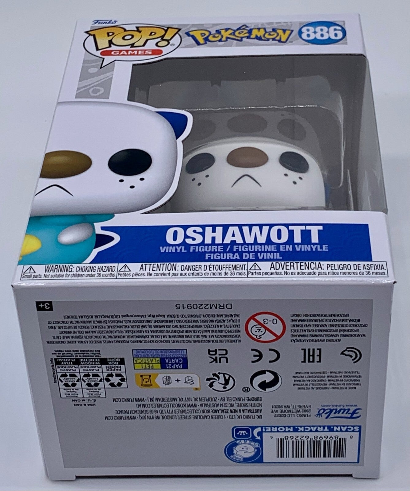 Pokemon Oshawott Pop #886 Pokemon Funko Pop Games 2022