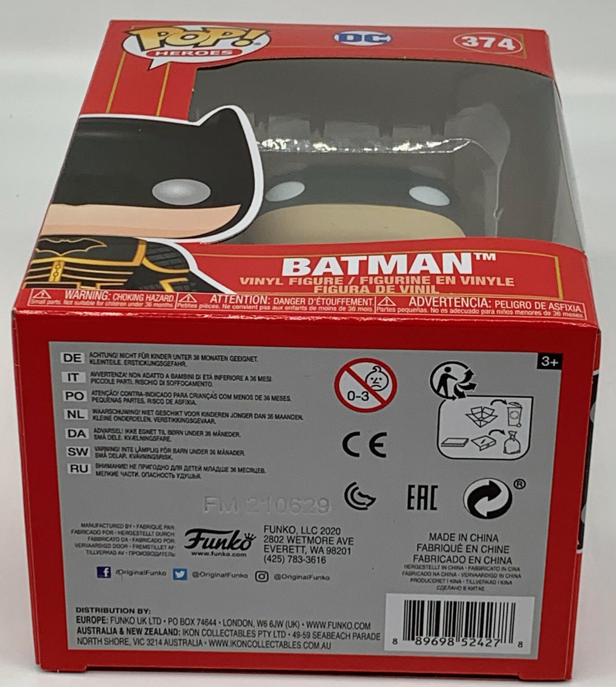 Batman Pop #374 DC Comics Imperial Palace Funko Heroes 2020