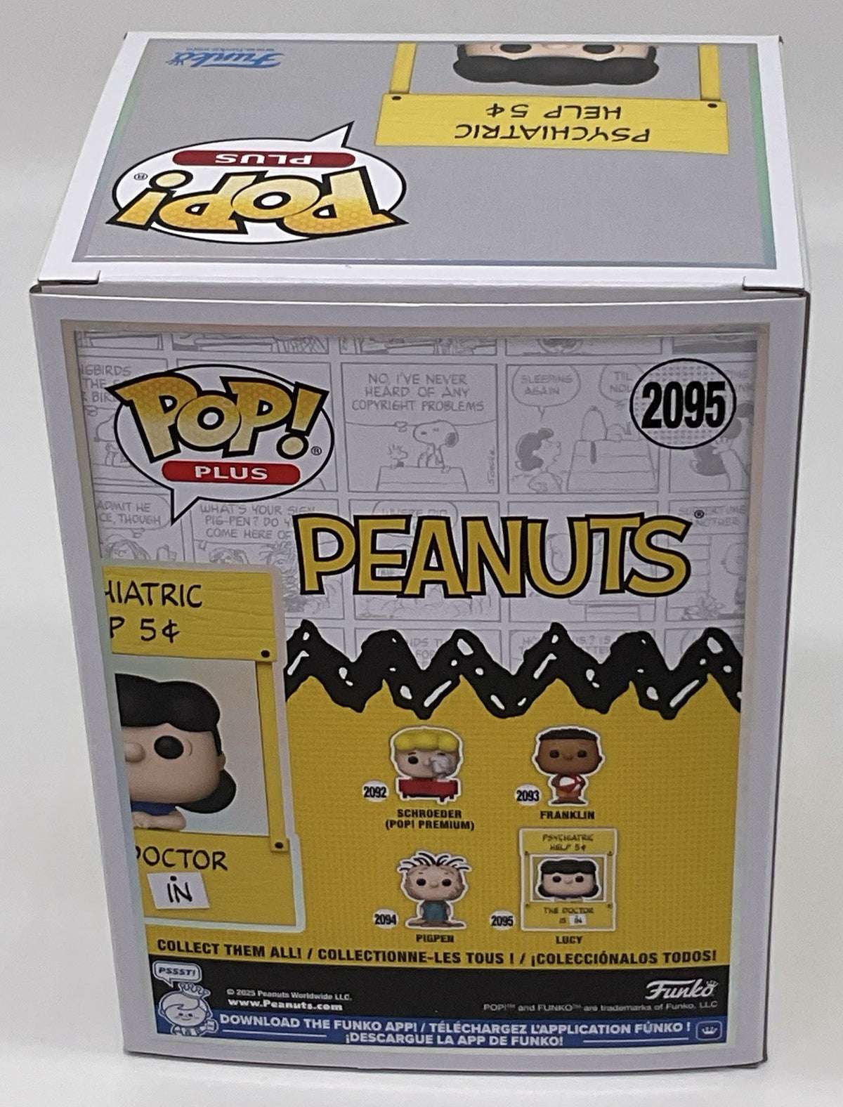 Peanuts Lucy "Doctor is In" Pop #2095 Funko Pop Plus 2025 Peanuts Comics