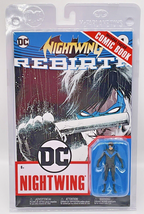 Nightwing Figure and Comic Book Rebirth DC Nightwing 3 in. Figure McFarlane Toys
