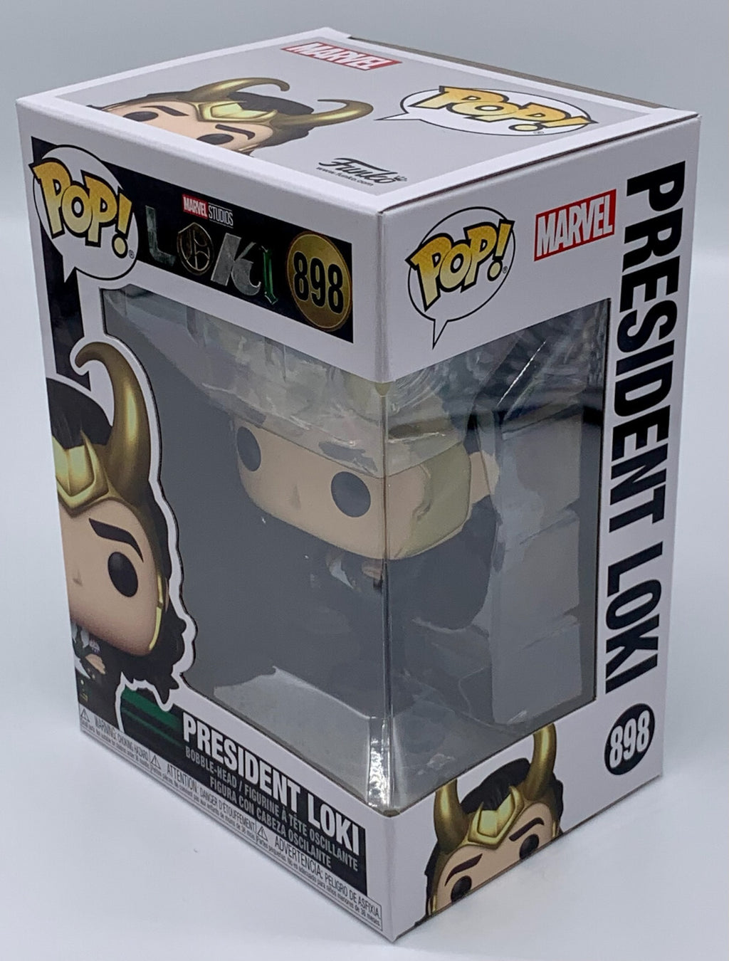 President Loki Pop #898 Marvel Studios Loki Funko Pop 2021 in Pop Protector