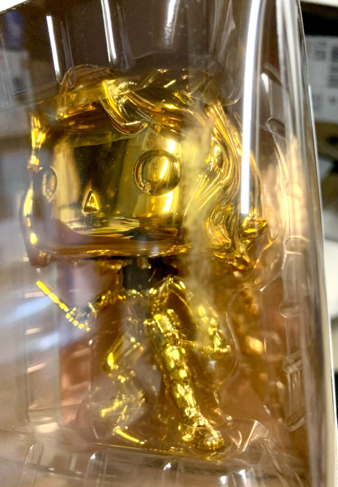 Black Widow #380 Gold Chrome Marvel Studio's 10th Anniversary Funko minor damage