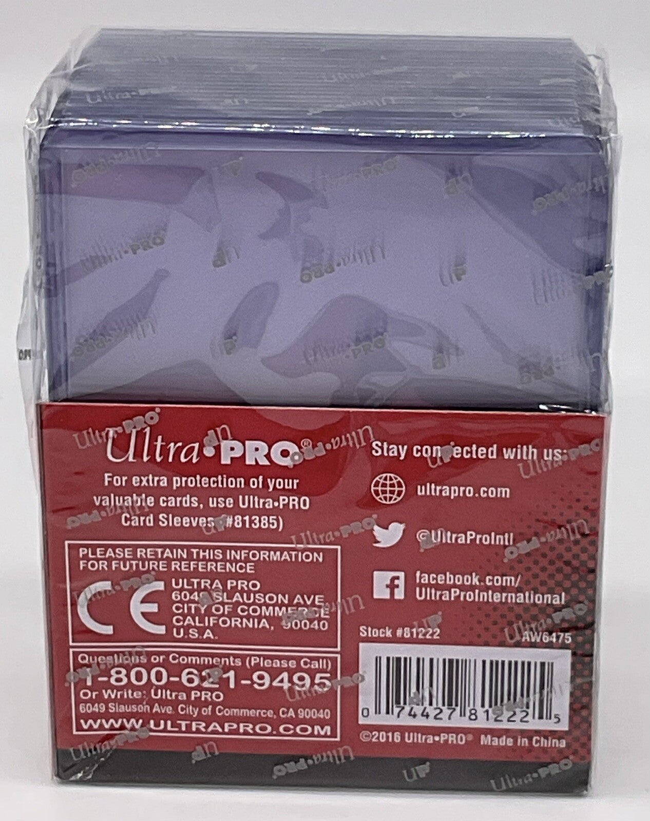 Ultra Pro 3” X 4” Regular Top Loader 25 Pack Clear Holds 2 1/2" x 3 1/2" Cards