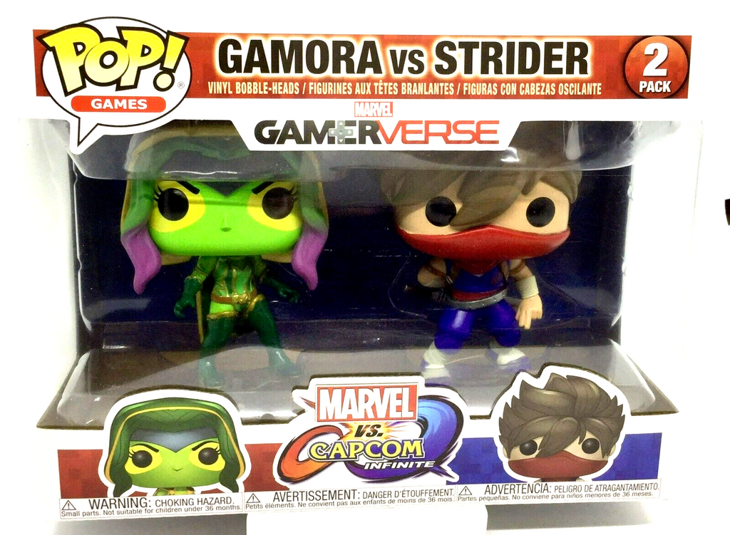 Gamora vs Strider 2 Pack Funko Pop Marvel Gamerverse Marvel vs. Capcom 2017