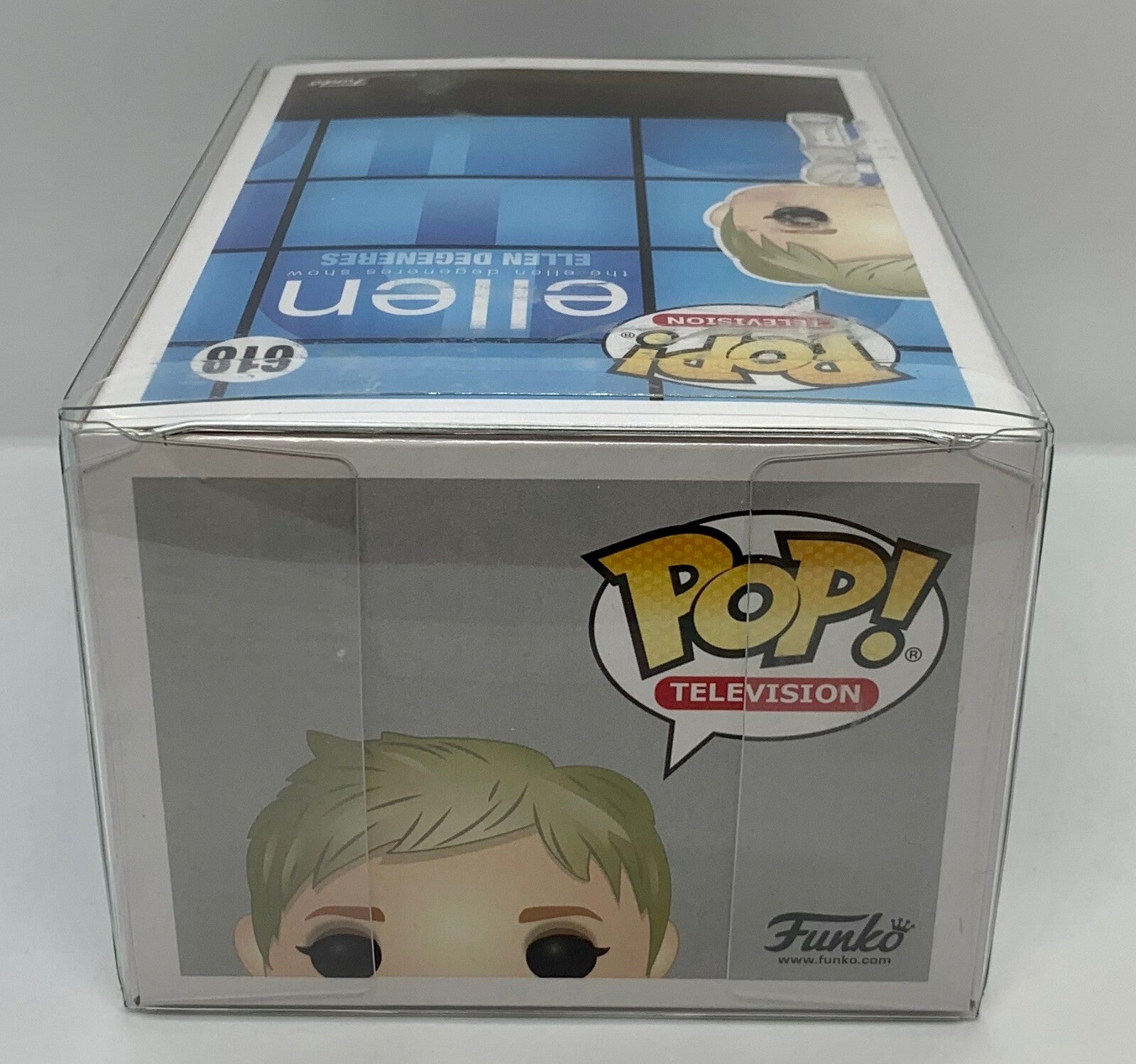 Ellen Degeneres Pop #618 Ellen Funko 2018 Vaulted in a Pop Protector