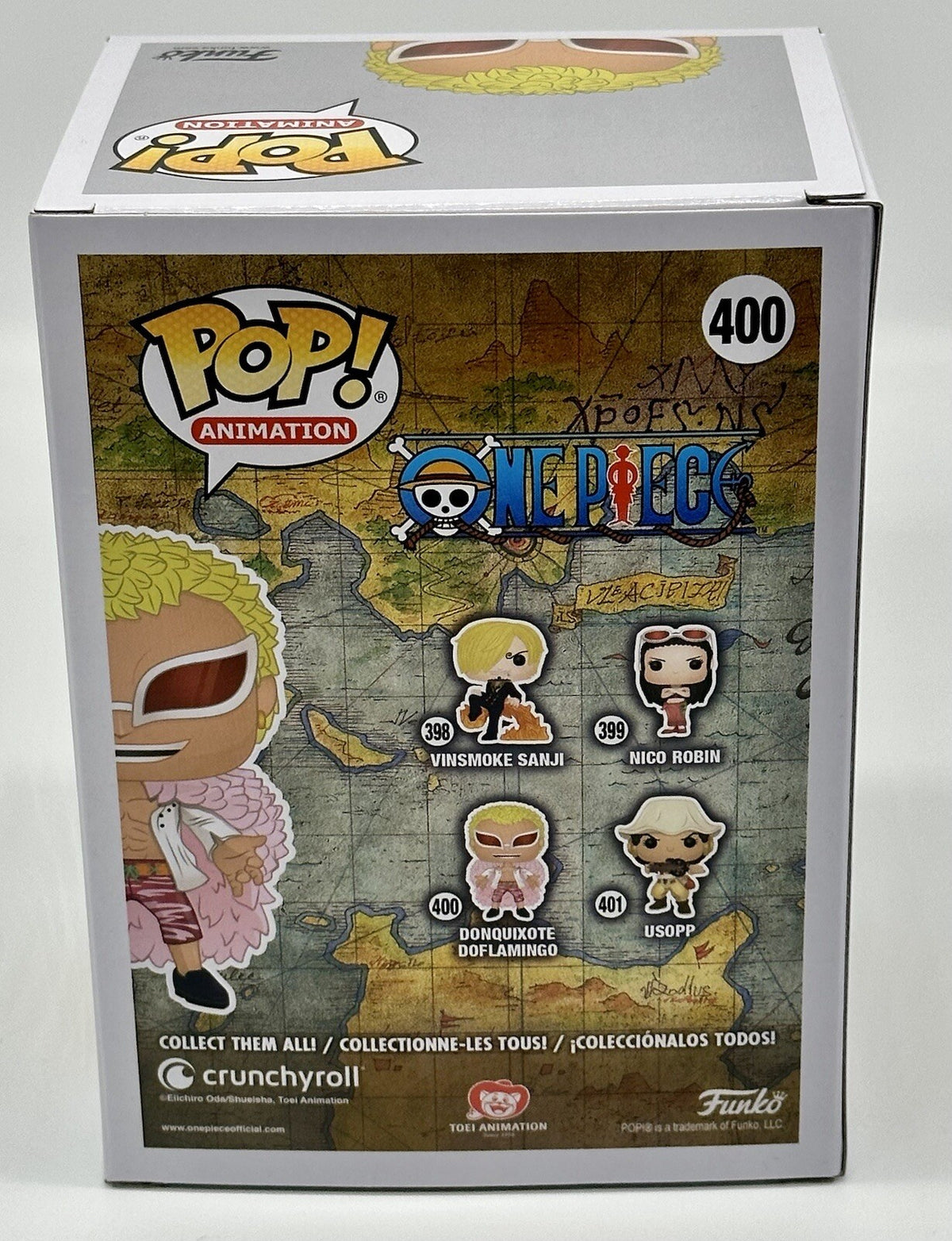 Donquixote Doflamingo Pop #400 One Piece Funko Pop Animation in Pop Protector