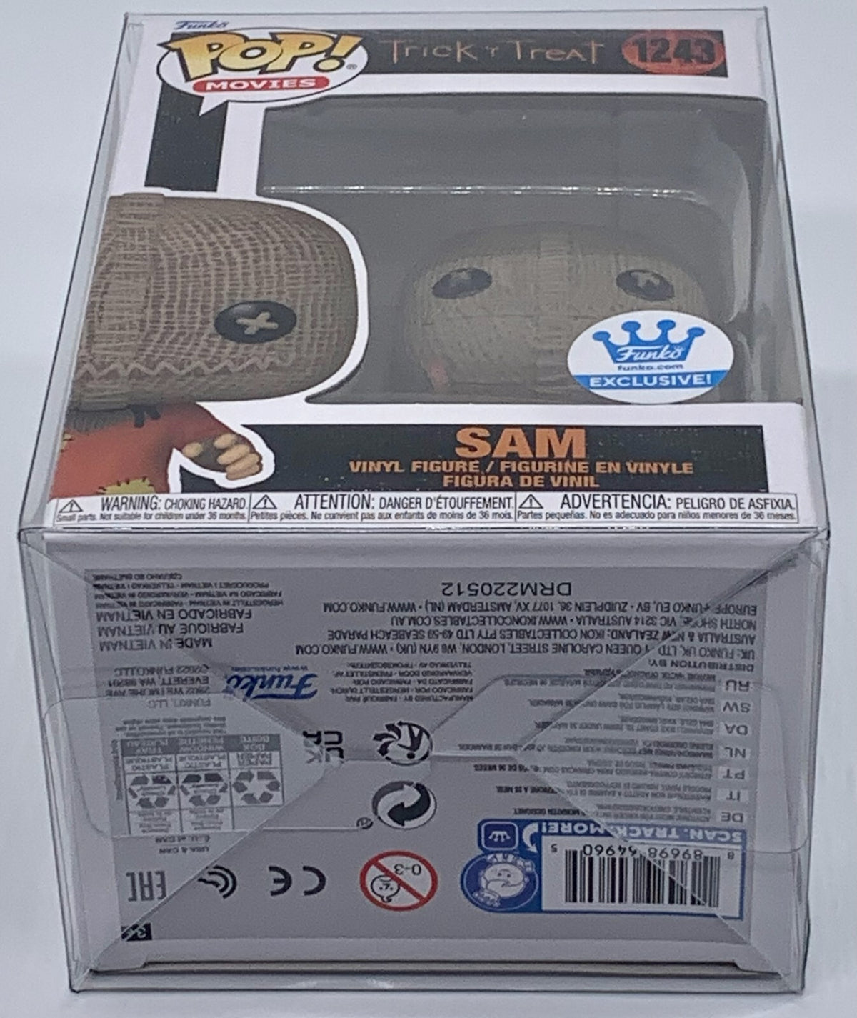 Sam Pop #1243 Trick ‘r Treat Funko Pop Exclusive 2022 in Pop Protector