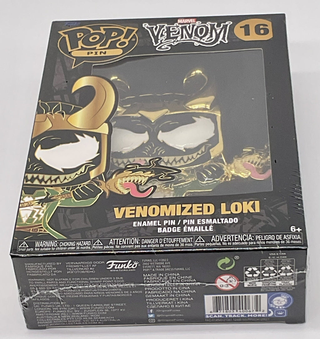Venomized Loki Funko Pop Pin #16 Marvel Venom Funko 2021 Large Enamel Pin Loki