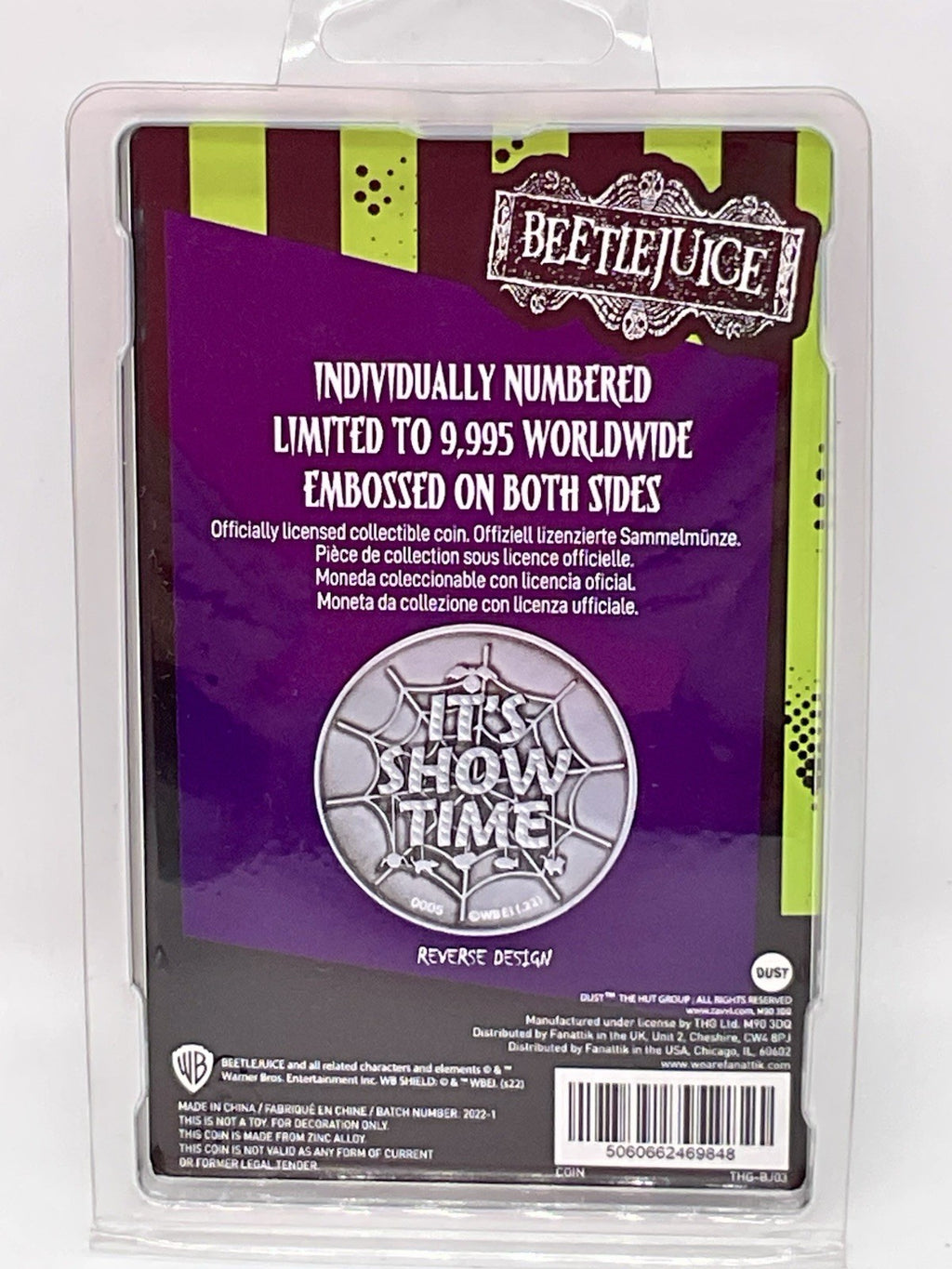 Beetlejuice Collectible Coin Limited Edition Individually Numbered