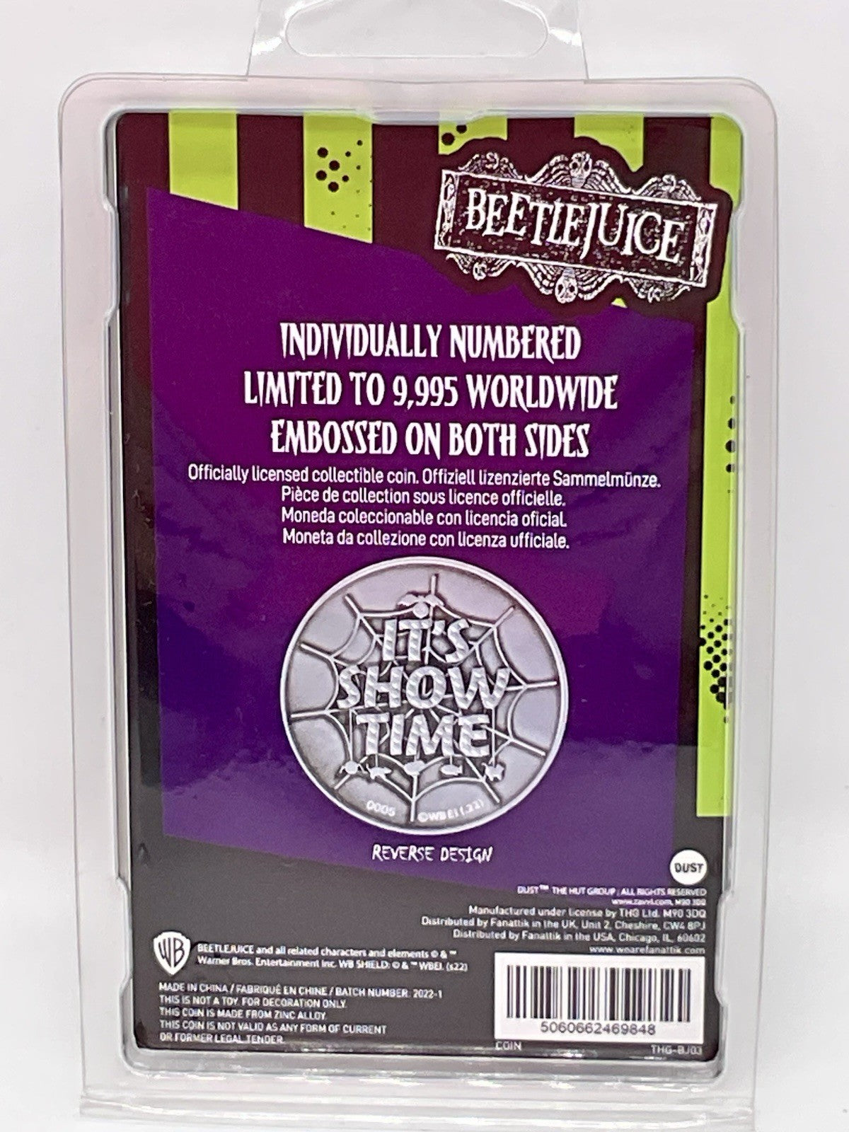 Beetlejuice Collectible Coin Limited Edition Individually Numbered