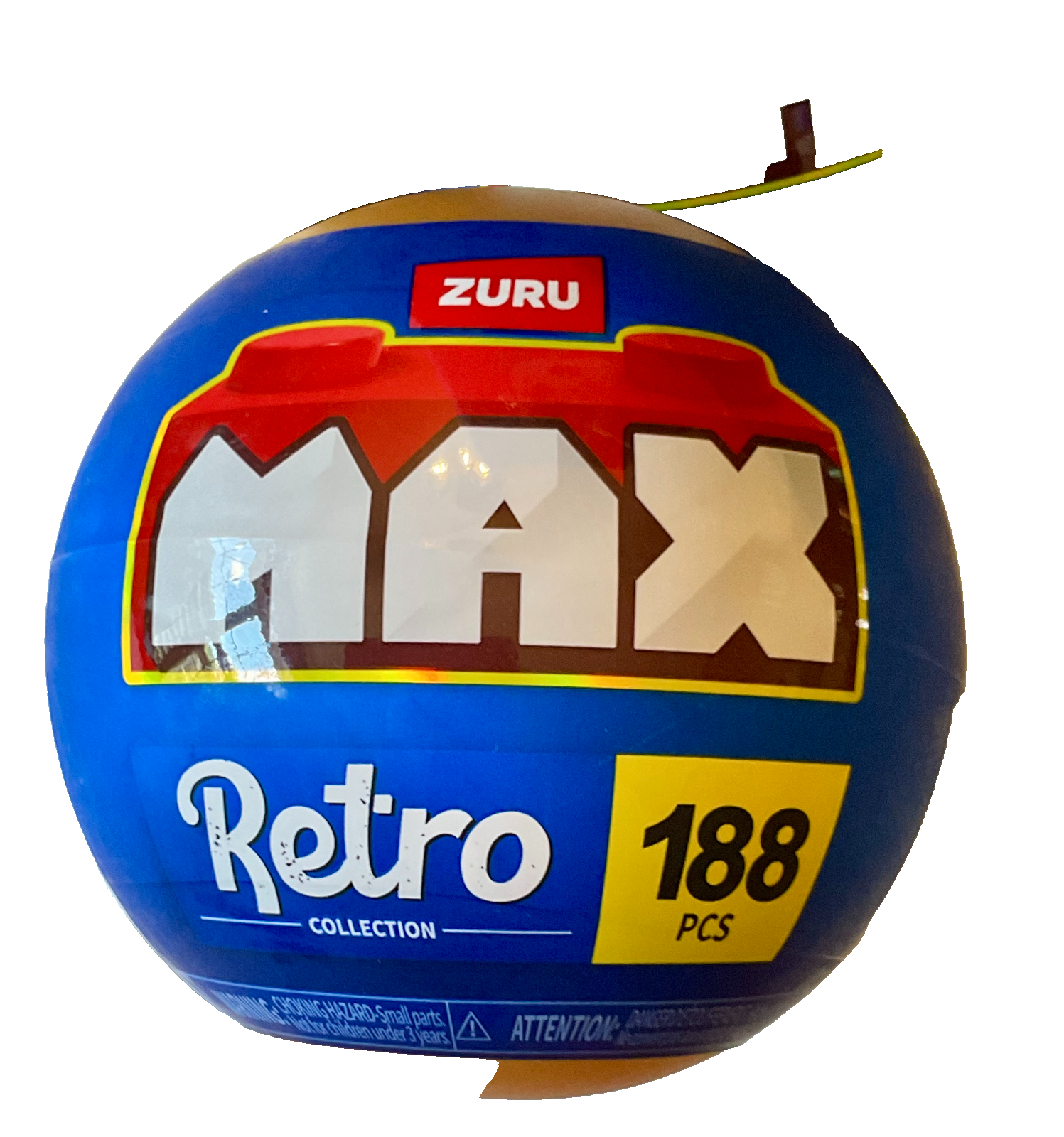 Max Retro Build Brick 188 Pieces by Zuru Game Boy with Cartridge Building Blocks