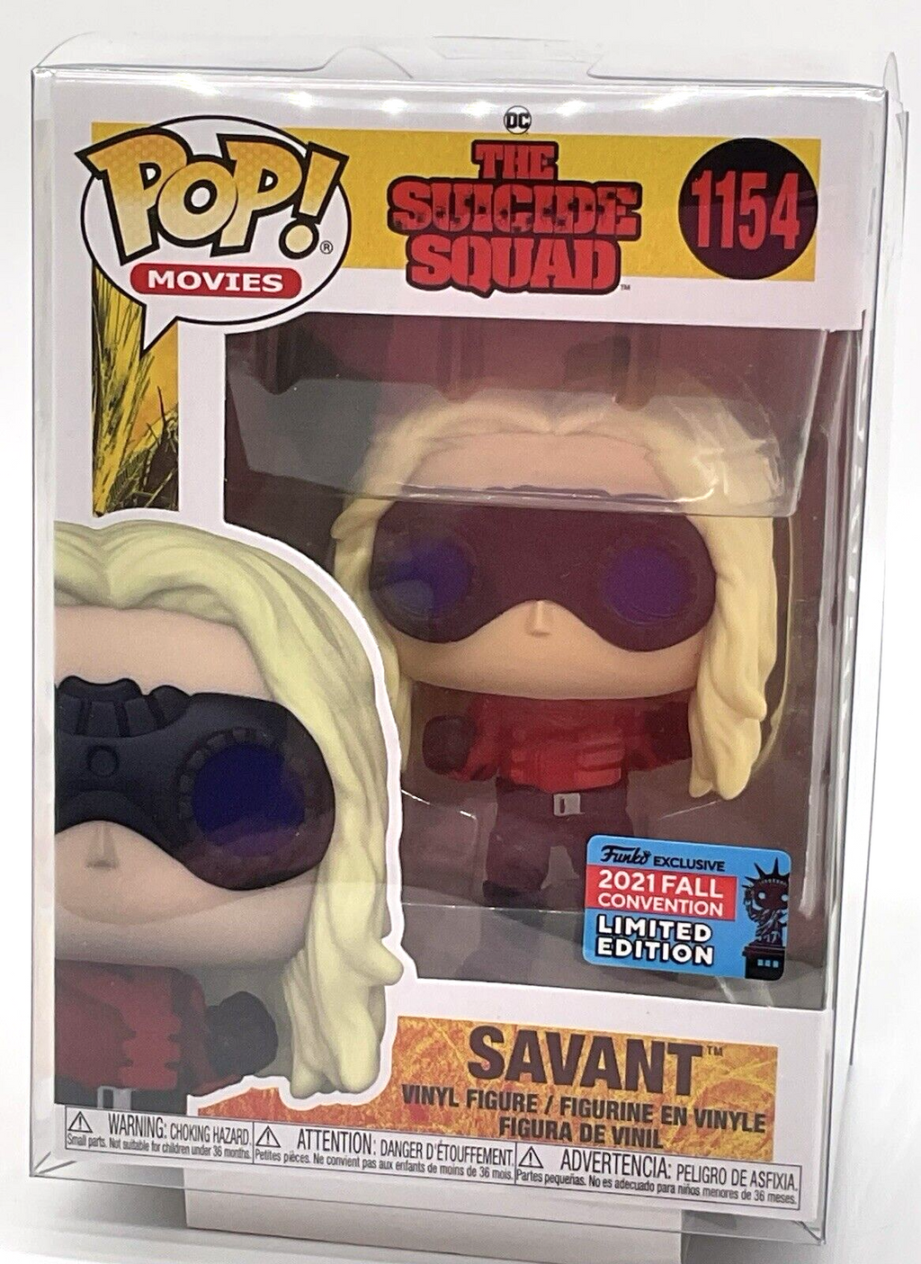 Savant Pop #1154 Suicide Squad 2021 NYCC Fall Conv. Excl Vaulted with Protector