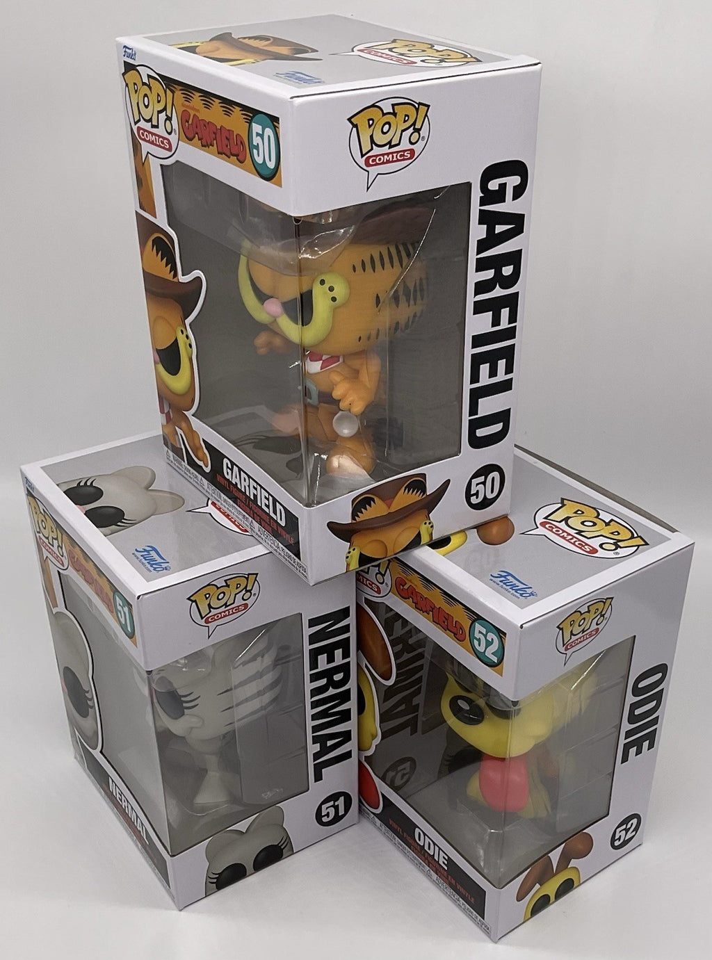 Garfield Funko Pop 3 Piece Set - Garfield #50, Nermal #51 + Odie #52 Funko 2025