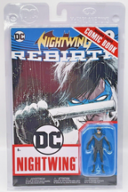 Nightwing Figure and Comic Book Rebirth DC Nightwing 3 in. Figure McFarlane Toys