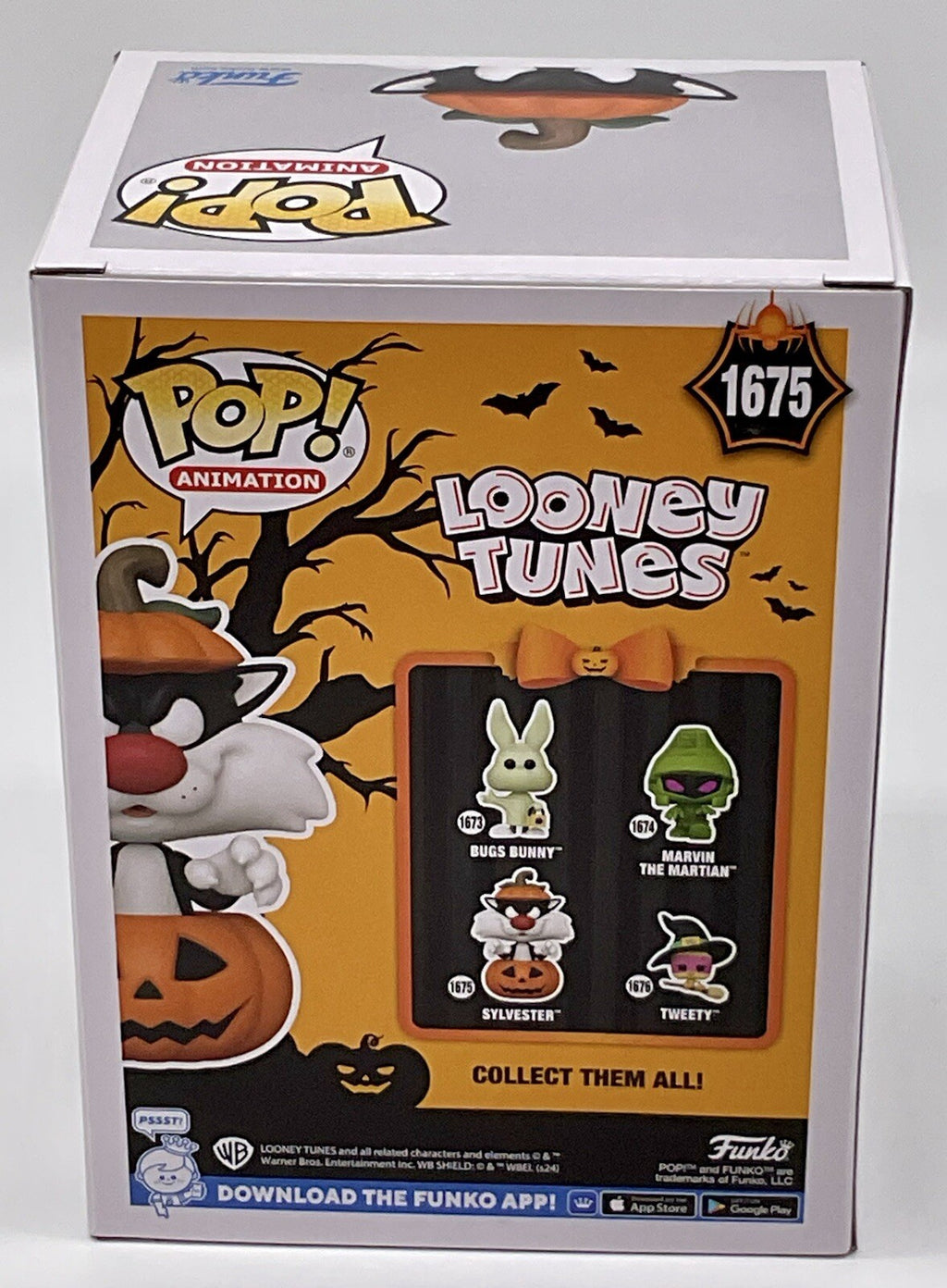 Sylvester Pop #1675 Pumpkin Halloween Funko Looney Tunes 2024