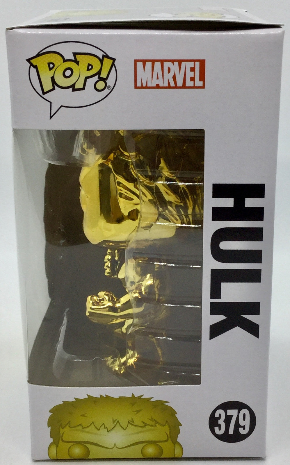 Hulk Pop #379 Gold Chrome Marvel Studio's 10th Funko Pop 2018 minor damage SEE