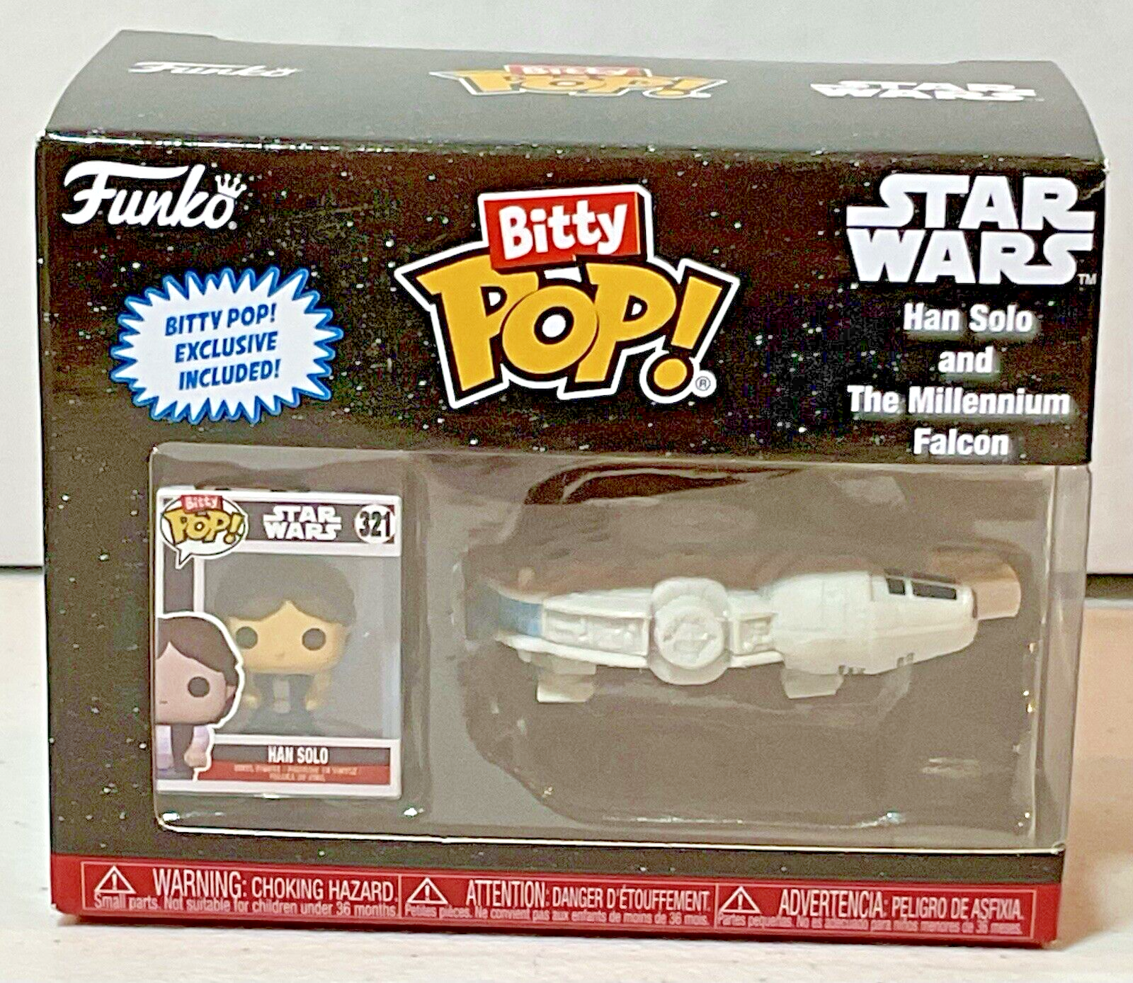 Han Solo And The Millennium Falcon Funko Bitty Pop 2024 Bitty Pop Exclusive