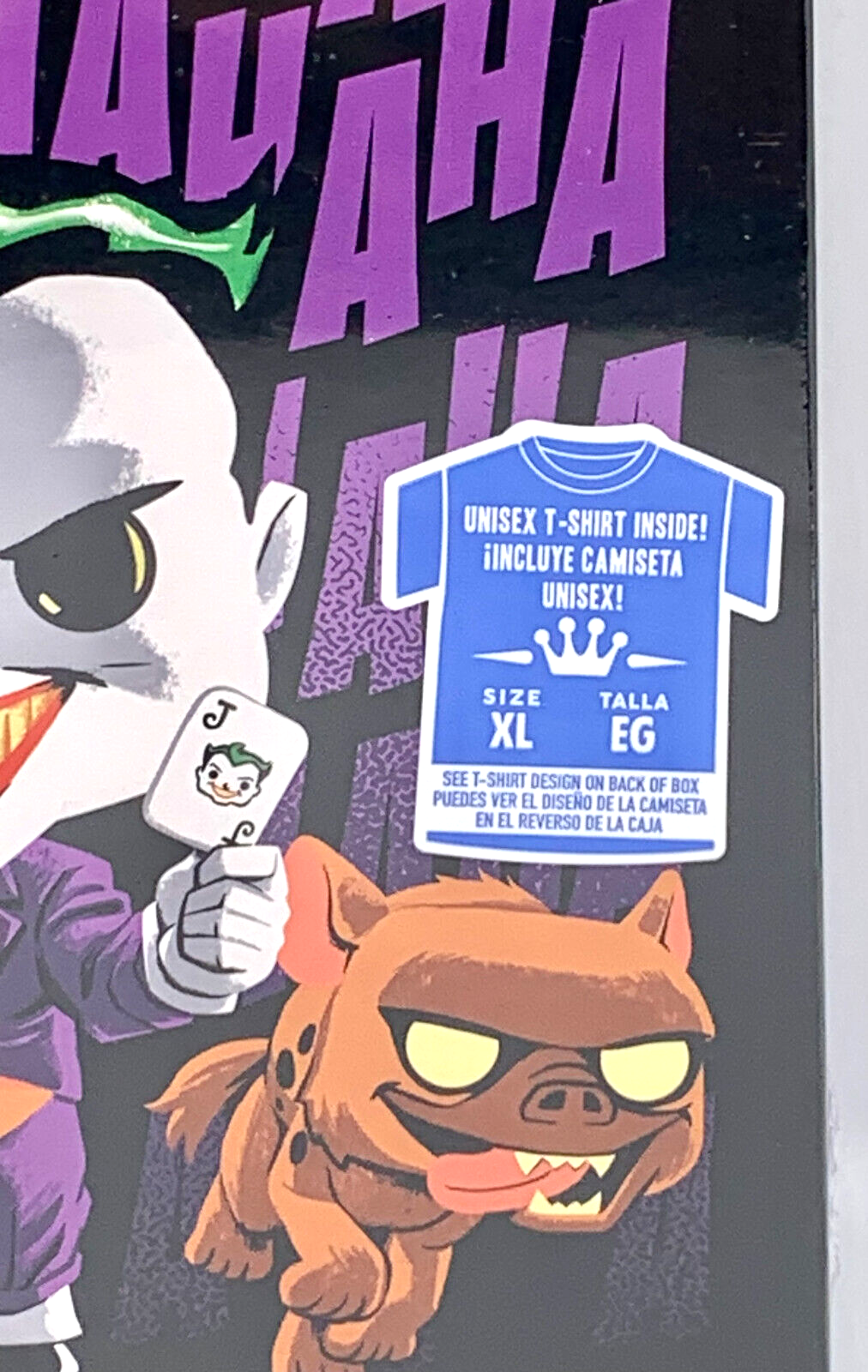DC The Joker Funko Pop Tee Size X-Large Unisex Boxed t-shirt Short Sleeve