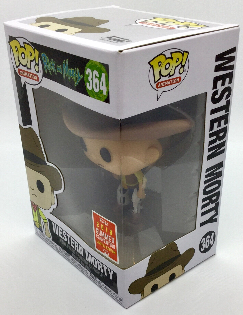 Western Rick Pop #363 Western Morty Pop #364 Vaulted 2018 SDCC in Protectors