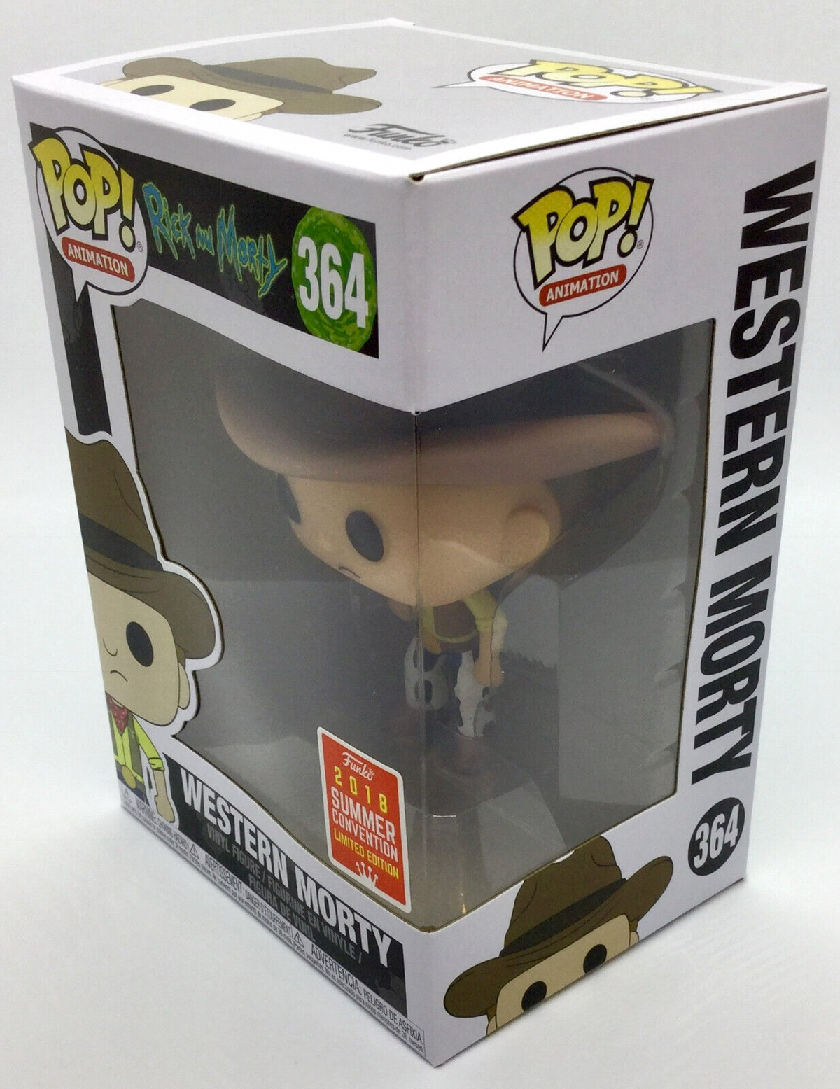 Western Rick Pop #363 Western Morty Pop #364 Vaulted 2018 SDCC in Protectors