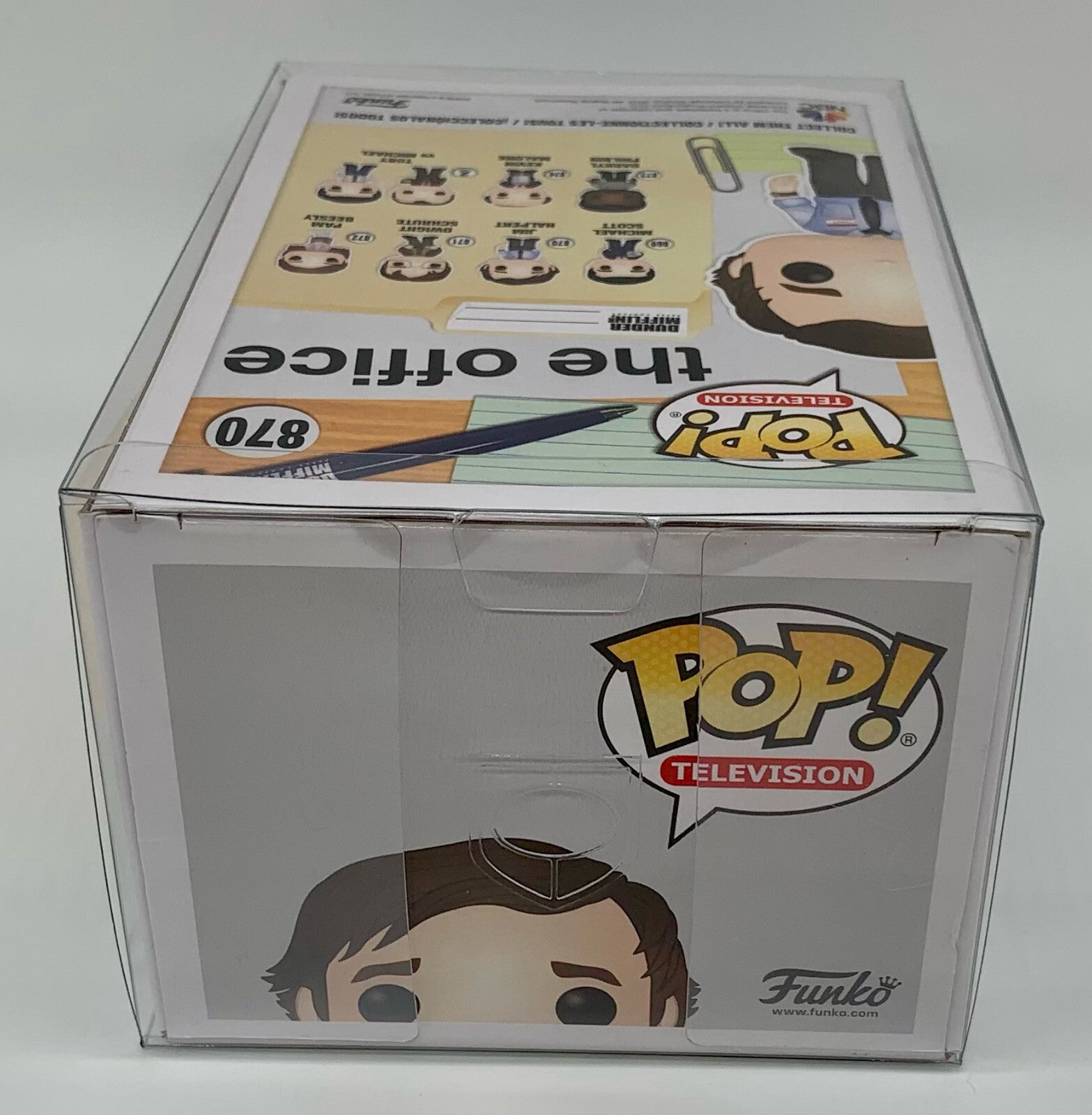 Jim Halpert Pop #870 The Office Chase Limited Edition Funko Pop 2019 Protector