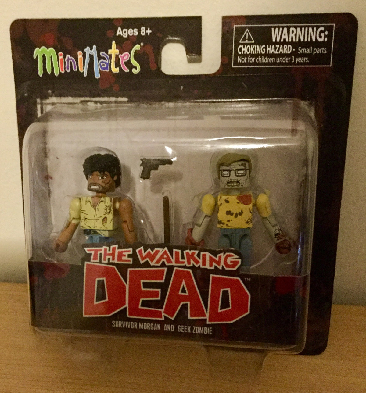 The Walking Dead Minimates 2 pack Survivor Morgan and Geek Zombie Series 5 2014