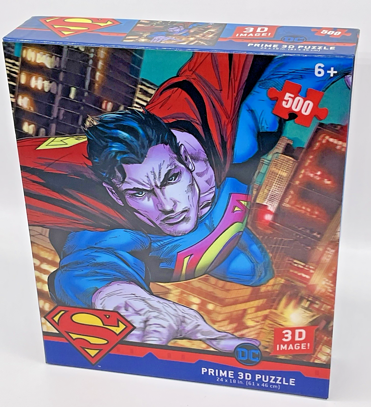 Superman Prime 3D Puzzle 500 Pieces DC 3D Image Superman