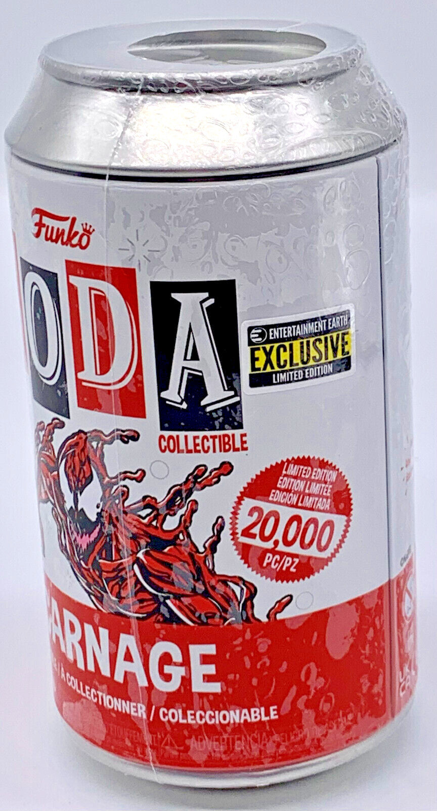 Carnage Marvel Funko Soda EE Exclusive Chance of Chase Sealed Can