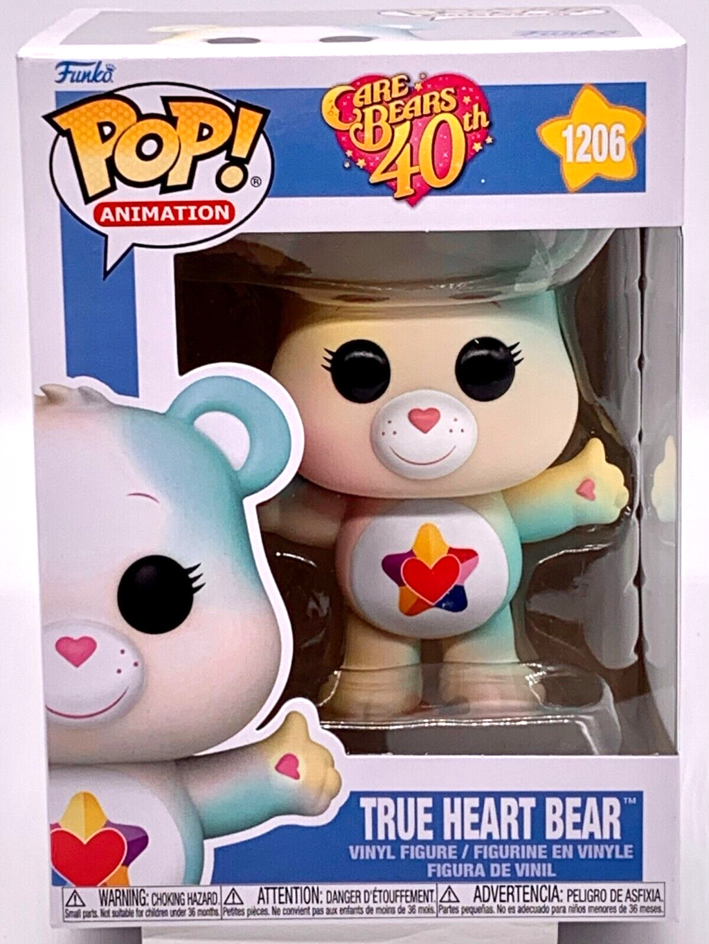 Care Bears 40th Anniversary True Heart Bear Pop #1206 Vinyl Figure Funko 2022
