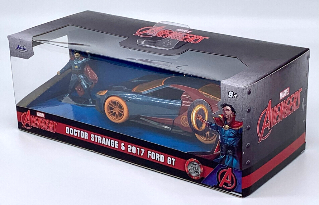 Doctor Strange with 2017 Ford GT NANO Figure 1/32 Vehicle Marvel Avenger
