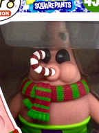 Patrick Star Pop #454 with Candy Cane Holiday Funko Pop 2018