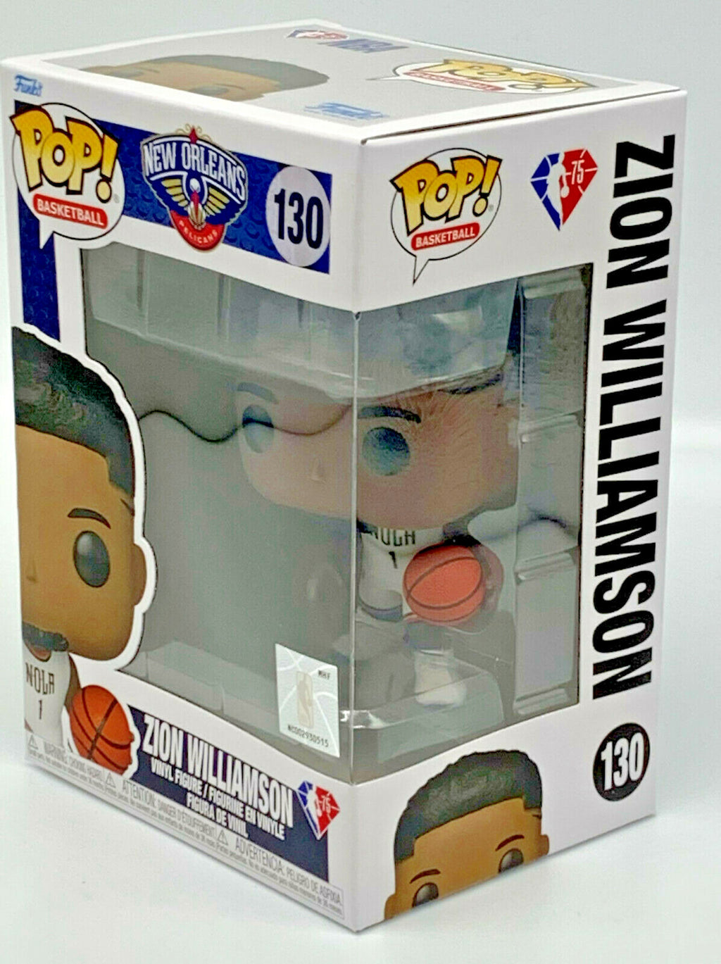 Zion Williamson Pop #130 NBA Funko Pop Basketball New Orleans Pelicans 2021