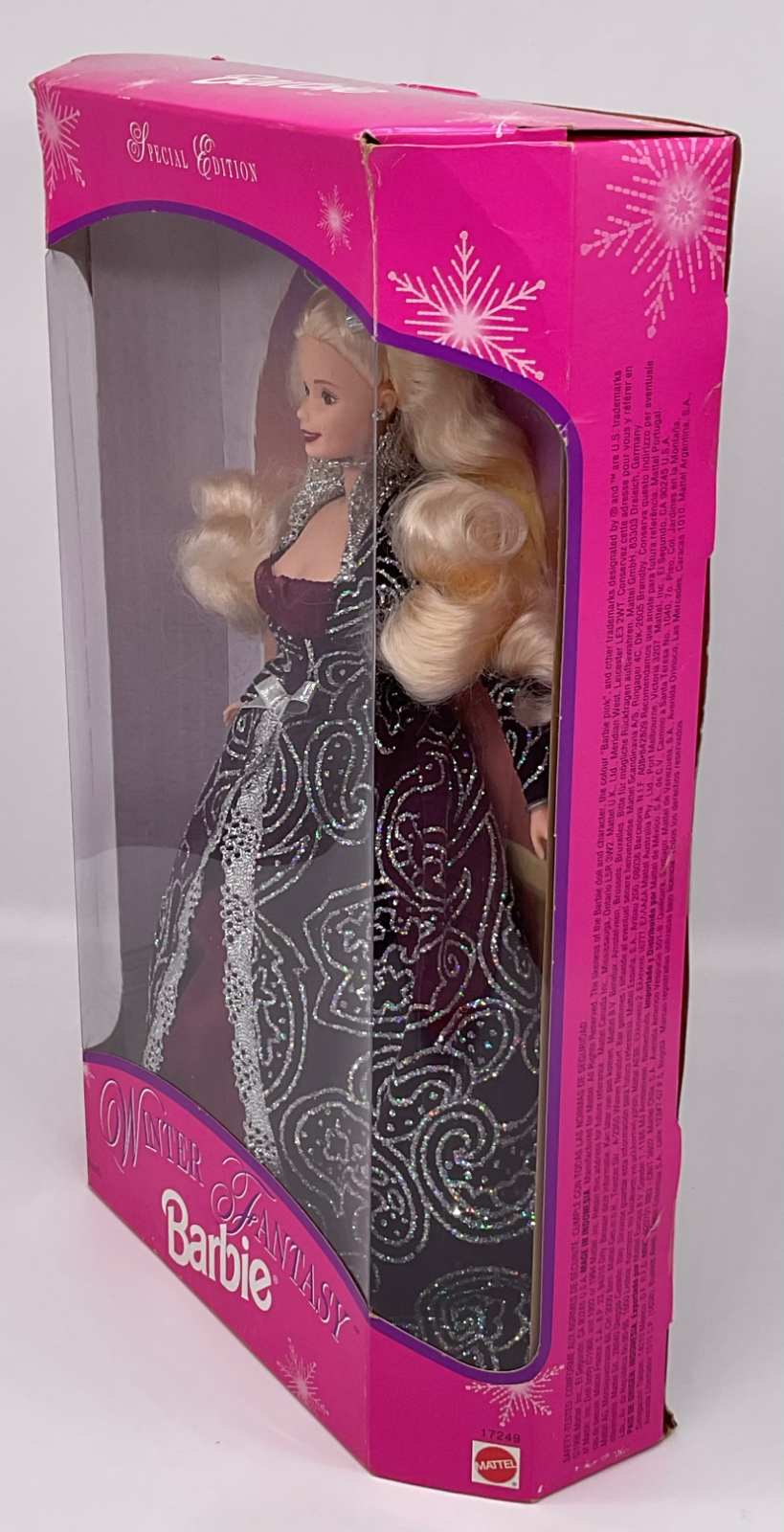 Barbie Doll Winter Fantasy 1996 Mattel Special Edition NIB Box has Minor Damage