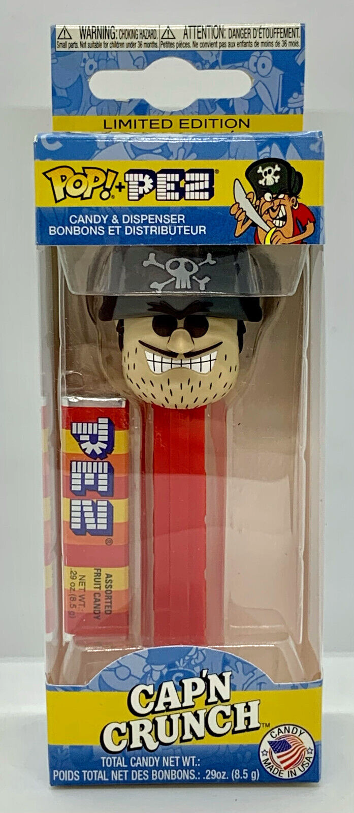 Jean LaFoote Cap’N Crunch Funko Pop Pez Quaker Oats Dispenser/Candy 2018 Vaulted