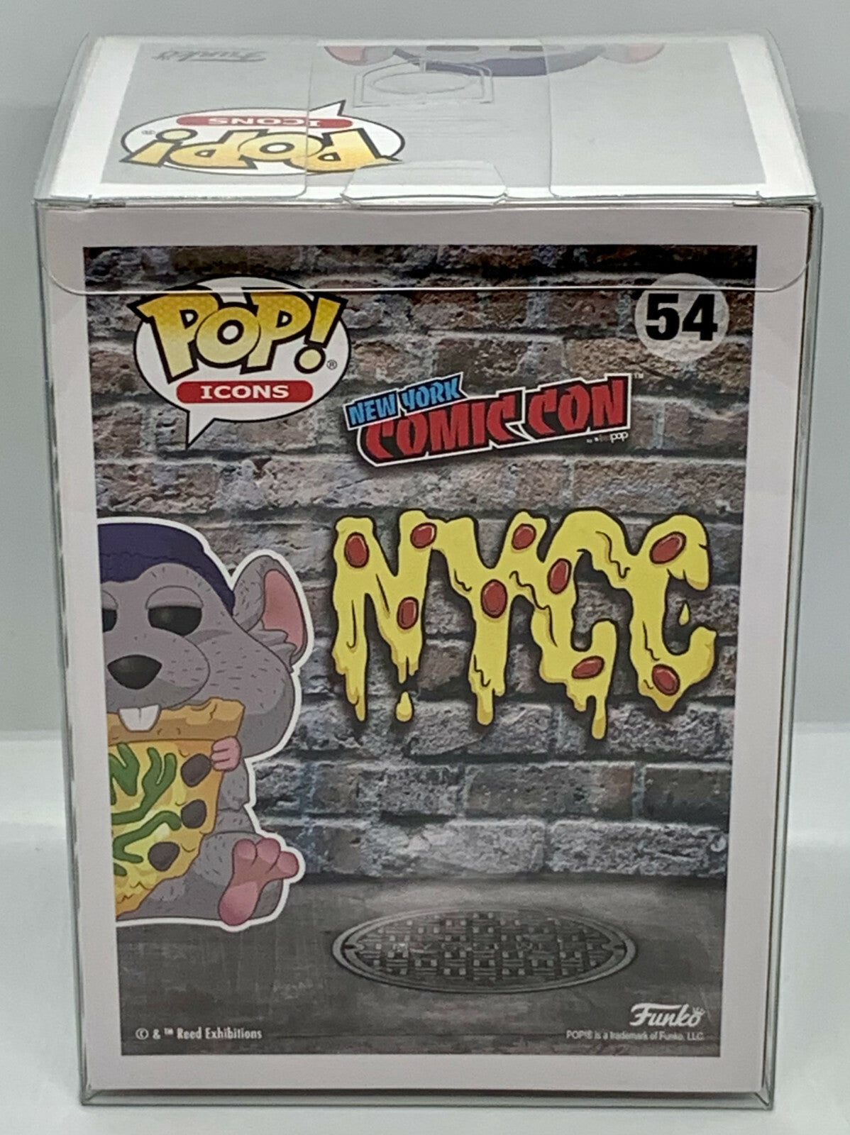 Pizza Rat Pop #54 NYCC 2020 Funko Icons Limited Edition Exclusive in Protector 