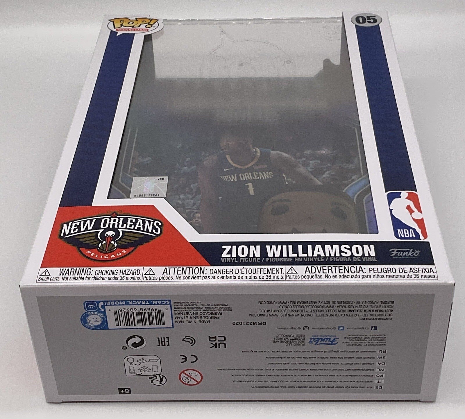 Zion Williamson Pop Trading Card Figure #05 Funko NBA 2022 NBA