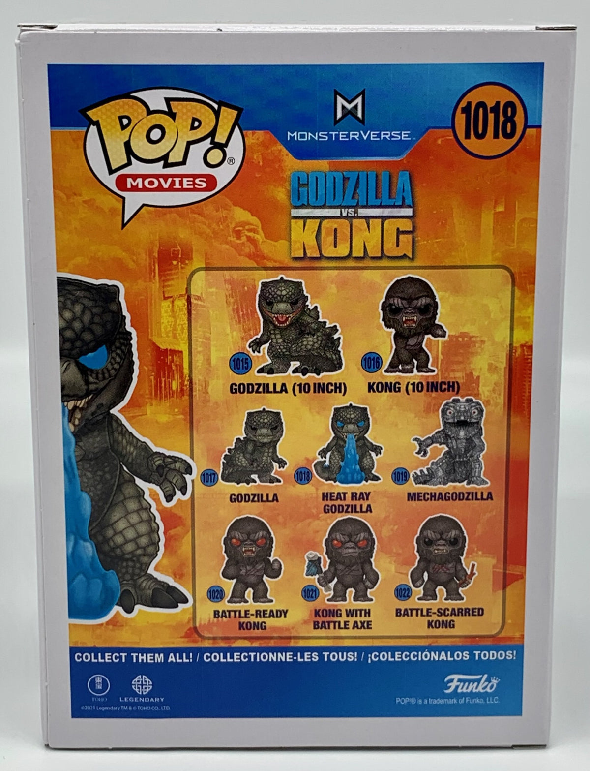 Godzilla vs Kong Heat Ray Godzilla Pop #1018 Funko Pop Movies  2021
