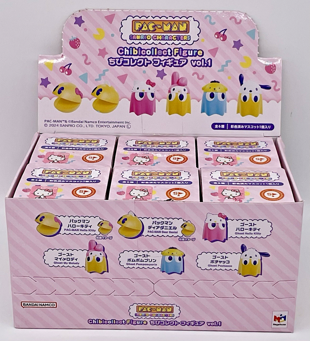 Pac-Man X Sanrio Character Collectible Mini Figure 1 Blind Box Bandai Namco 2024